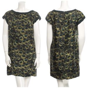 Milly Peacock Print Shift Dress